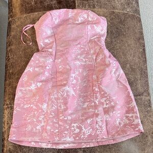 Billy J Pink Short Cocktail Dress